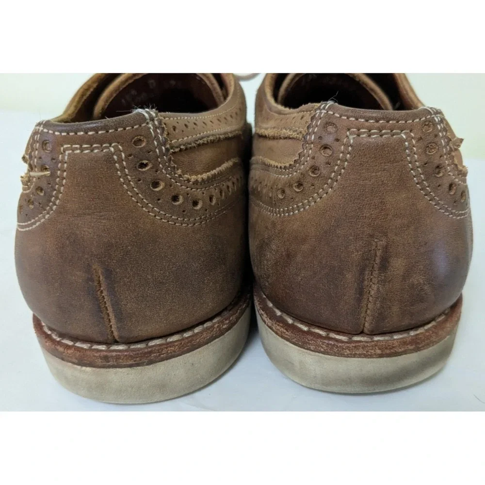 Allen Edmonds Brooks Brothers Neumok Wingtip Oxford Brown Goodyear Welted 10.5D